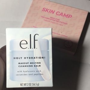 Elf makeup melt balm and skincamp eye msk